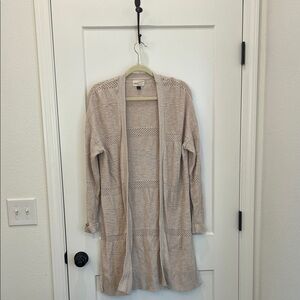 Universal Thread Beige Open-Front Cardigan